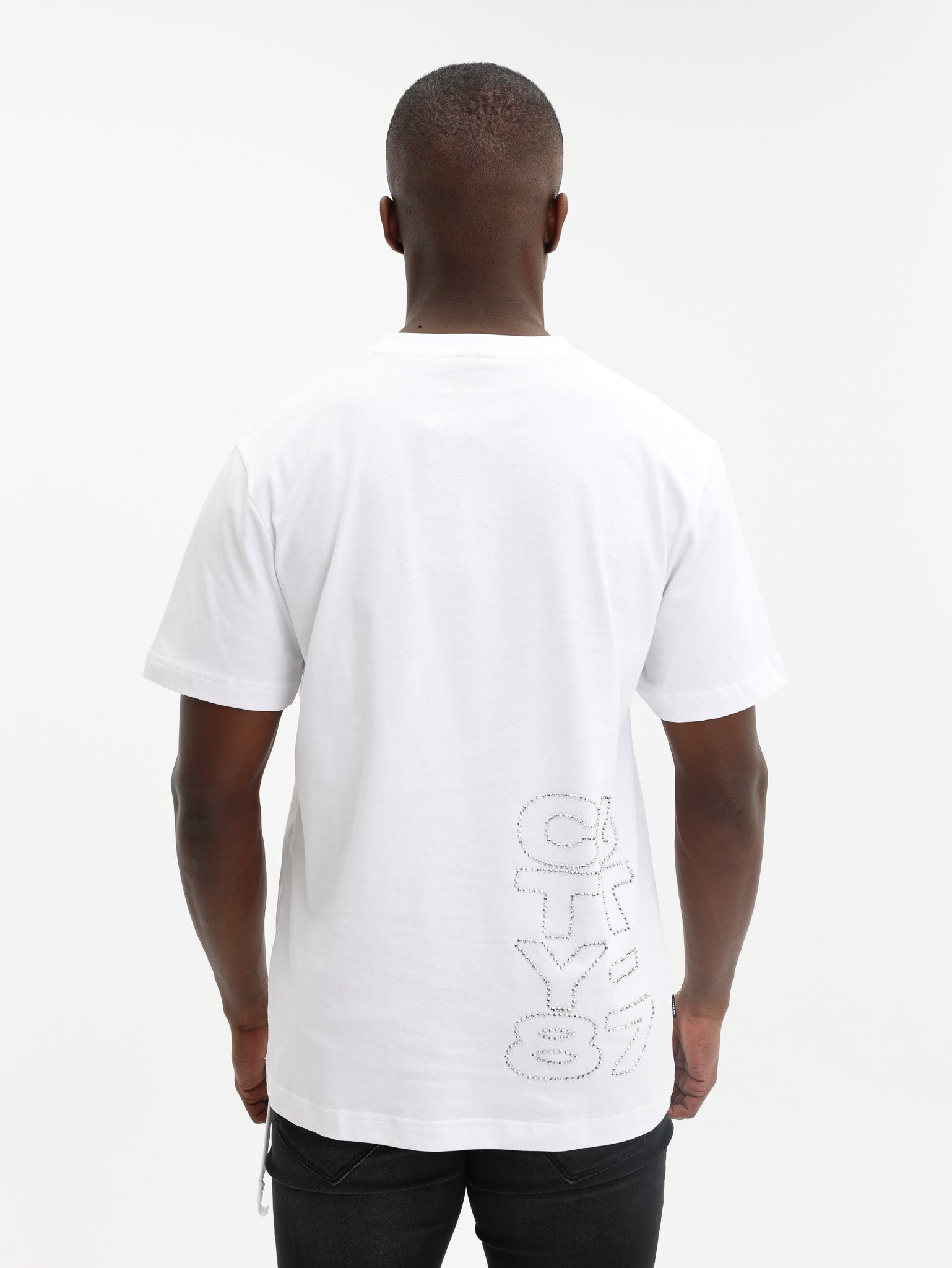 Cutty T-Shirt Studded Logo White